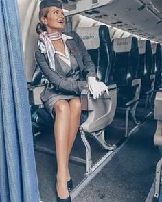 Airline Stewardess Nude in latin