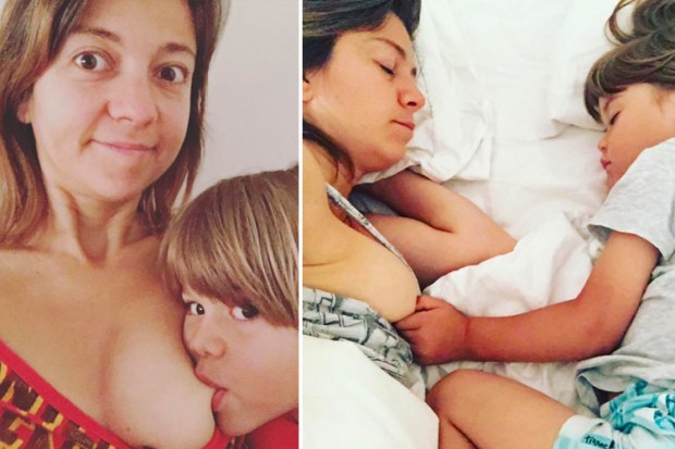 mom breastfeeding porn