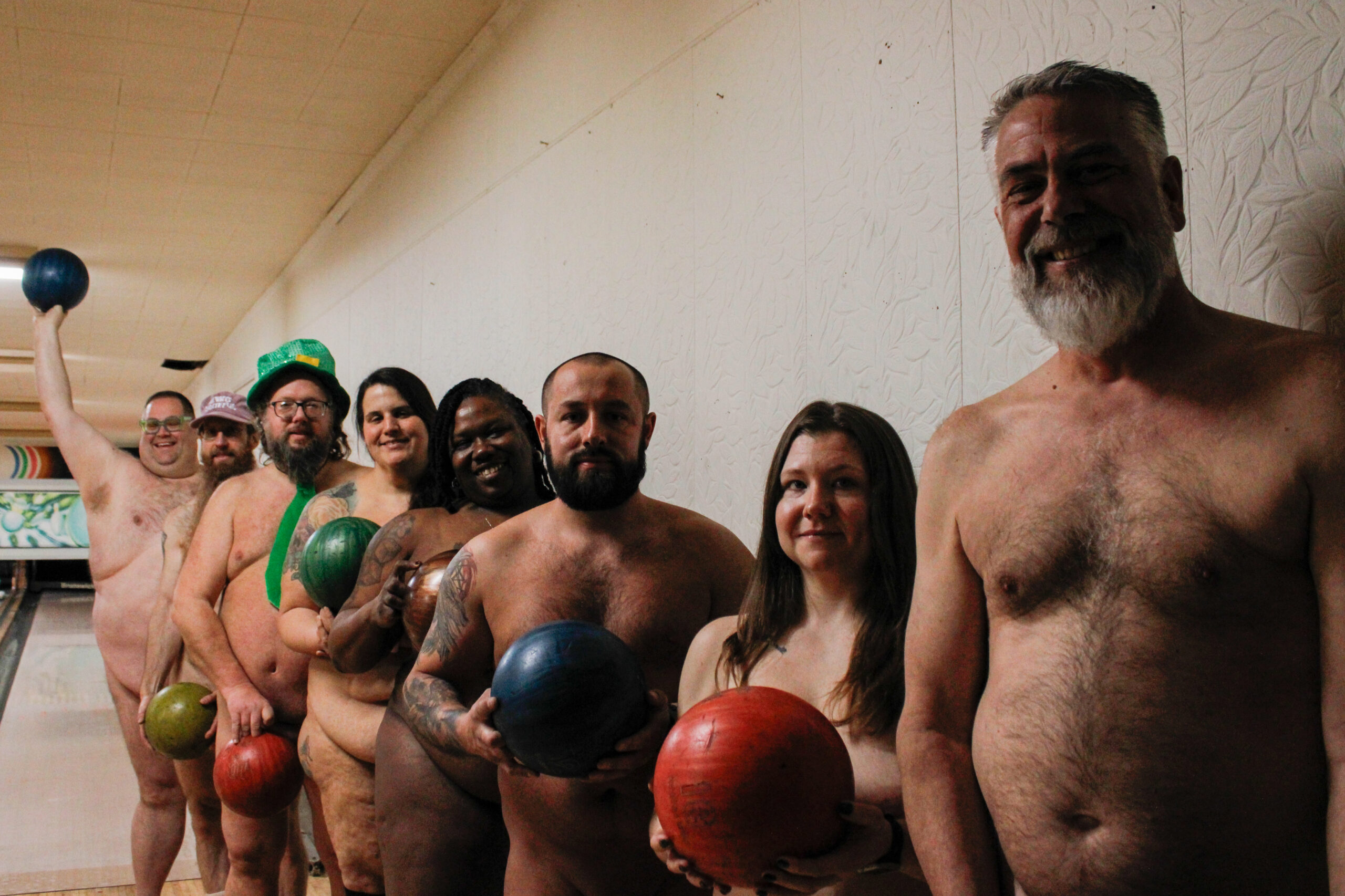 Naked Bowling electric torture