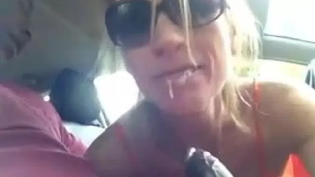 car blowjob and swallow