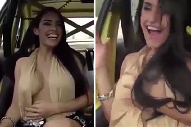 tits fall out on ride