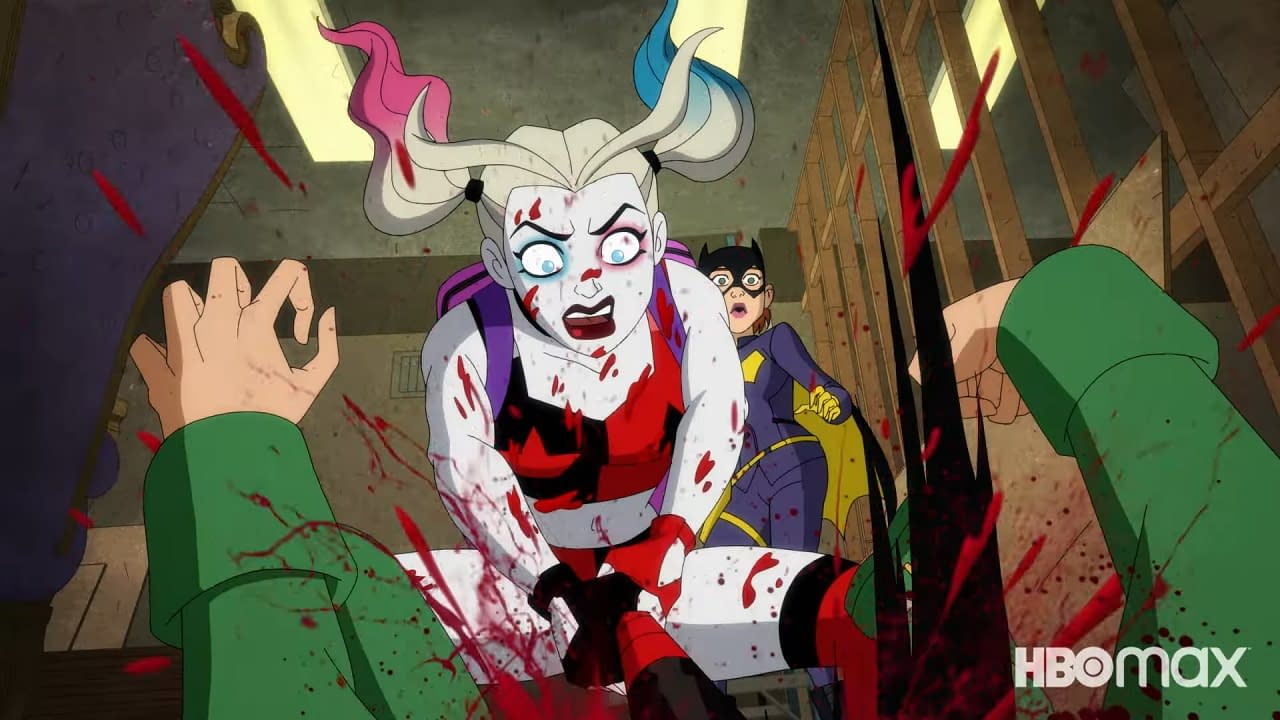 Harley Quinn Gets Spanked draping optional