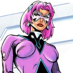 cell perfect add super hero with pink hair photo