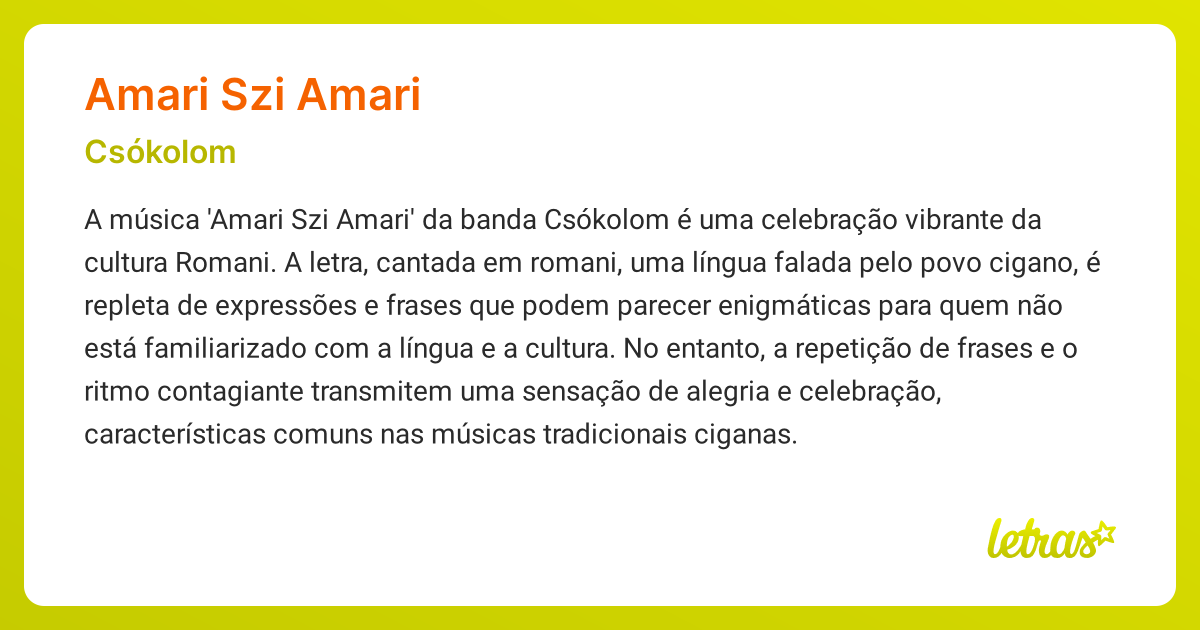 antonella oliva recommends Amari Romani