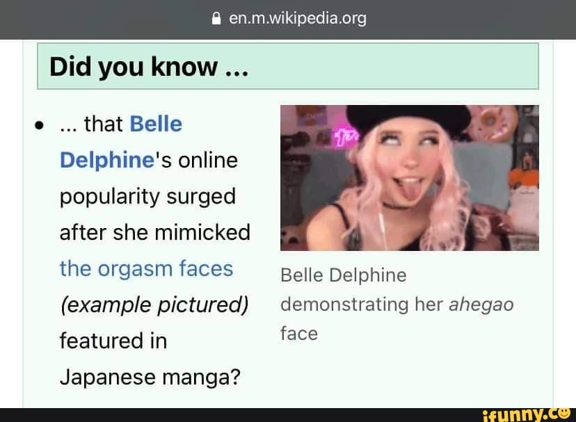 belle delphine orgasm